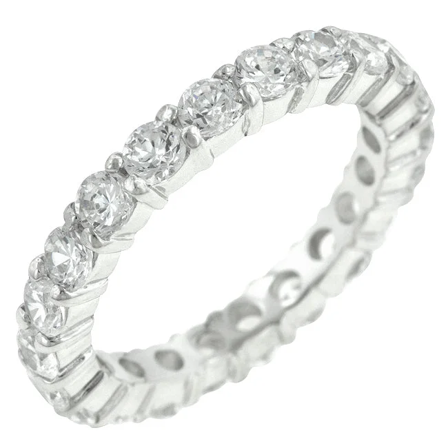 women diamond eternity rings -R07349RS-C01