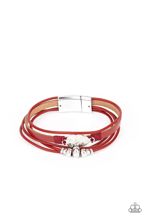 women fashion bangles set -Tahoe Tourist Red Bracelet