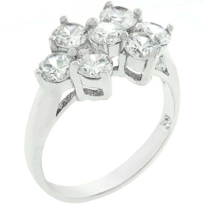 women round diamond rings -R07860R-C01