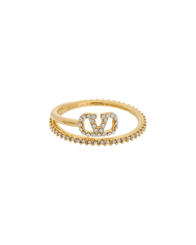 unique engagement rings -Valentino VLogo Signature Ring