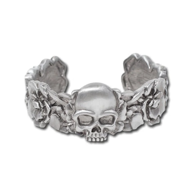 women luxury bracelets -Carved Skull Bracelet