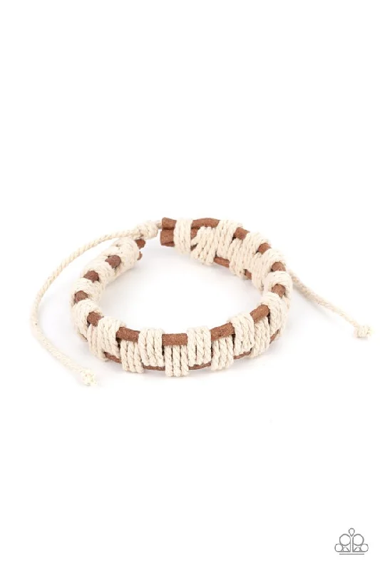 women pearl bracelets -Rustic  Terrain Brown Urban Bracelet