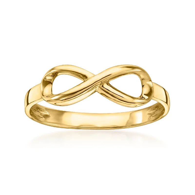 affordable diamond engagement rings -Canaria 10kt Yellow Gold Infinity Ring