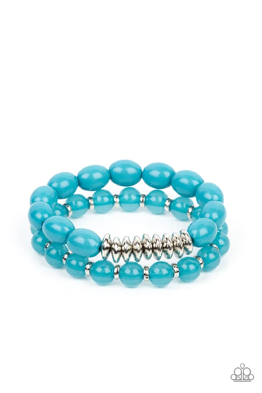 women thin bracelets -La Vida Vacation Blue Bracelet