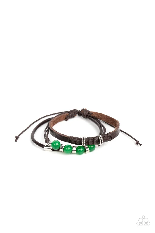 women handmade bracelets -Amplified Aloha Green Urban Bracelet