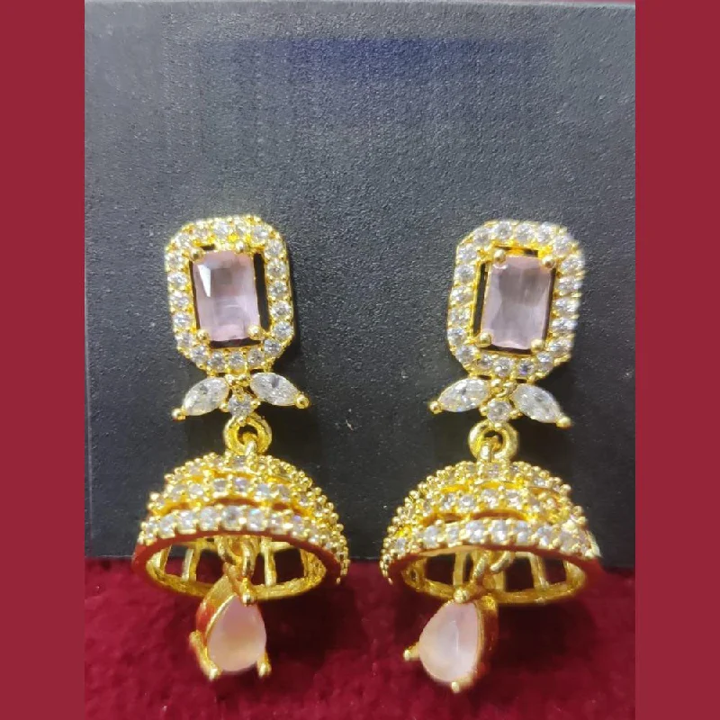 women ear cuff earrings -Manisha Jewellery Gold Plated Austrian Stone Jhumki Earrings