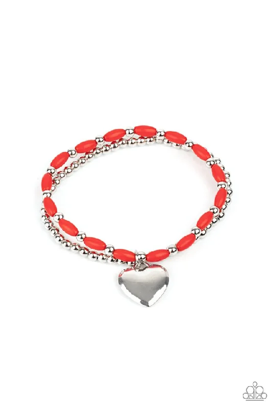 women gold link bracelets -Candy Gram Red Bracelet