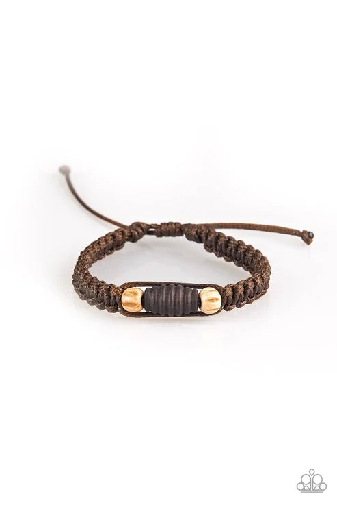 women bangles sets -Tiki Traveler Brown Bracelet