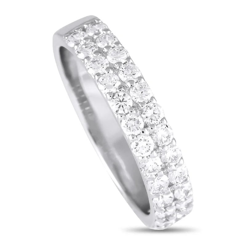 custom designed engagement rings -LB Exclusive 14K White Gold 0.95ct Lab Grown Diamond Ring 315D