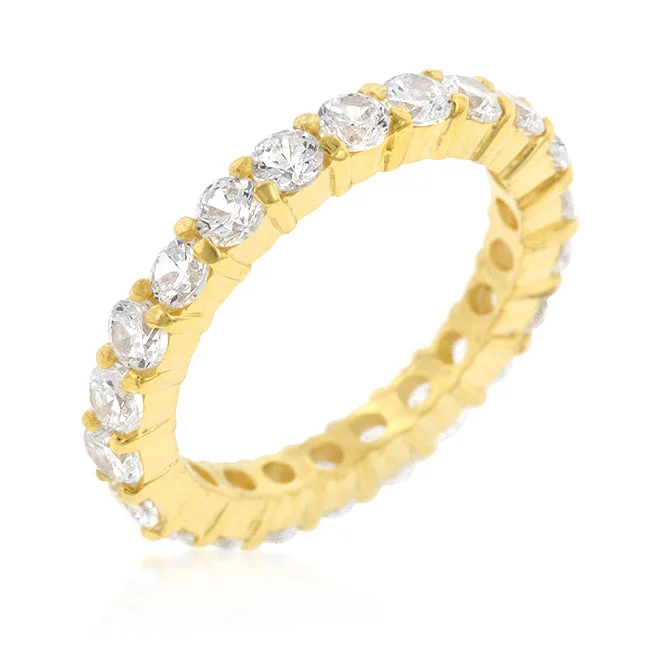 women eternity bands wedding rings -R07349G-C01