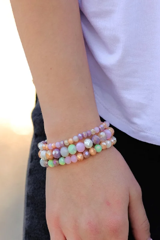 women men’s bracelets -Eva Pastel Beaded Bracelet