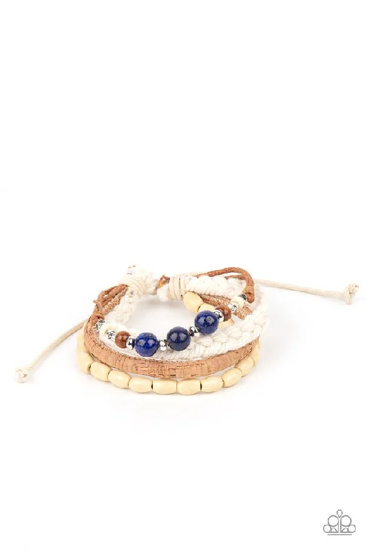 women jewelry bangles -Natural-Born Navigator Blue Urban Bracelet