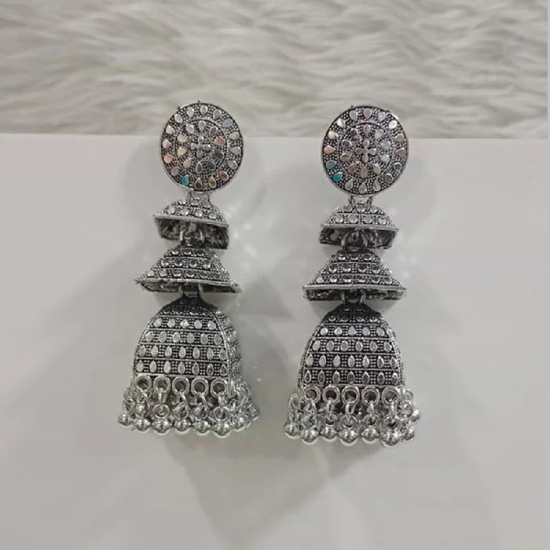 women elegant earrings -Pooja Bangles Oxidised Plated Dangler Earrings