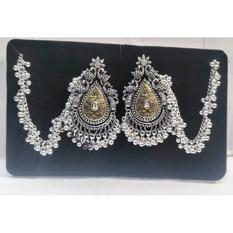 women multicolor earrings -Manisha Jewellery Oxidised Plated Kanchain Dangler Earrings