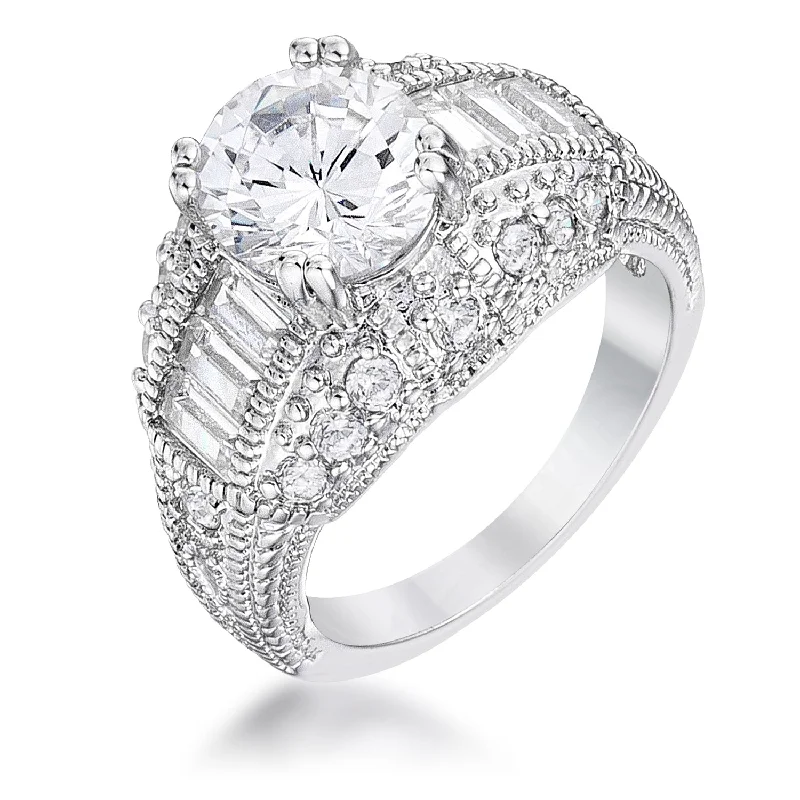 women engraved rings -R07634R-C01