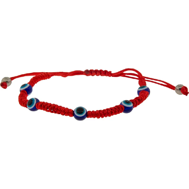 women infinity bracelets -Adjustable Evil Eye Bracelet - Red