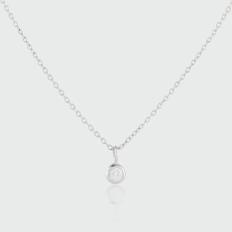 women infinity diamond necklaces -Hampton Moissanite & Sterling Silver Necklace