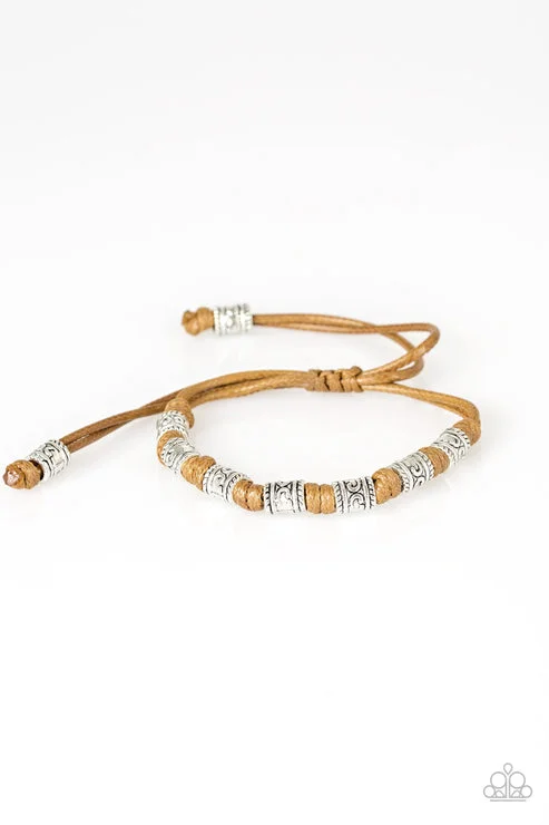 women gold bangles -Port Of Call Brown Urban Bracelet