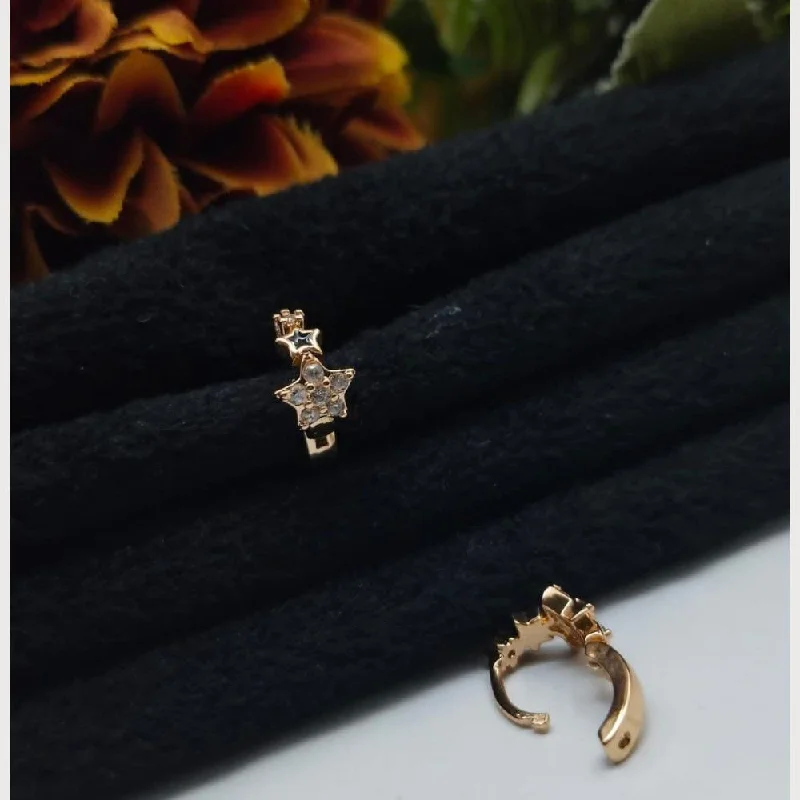 women classy earrings -Aamrapali Rose Gold Plated Austrian Stone Stud Earrings