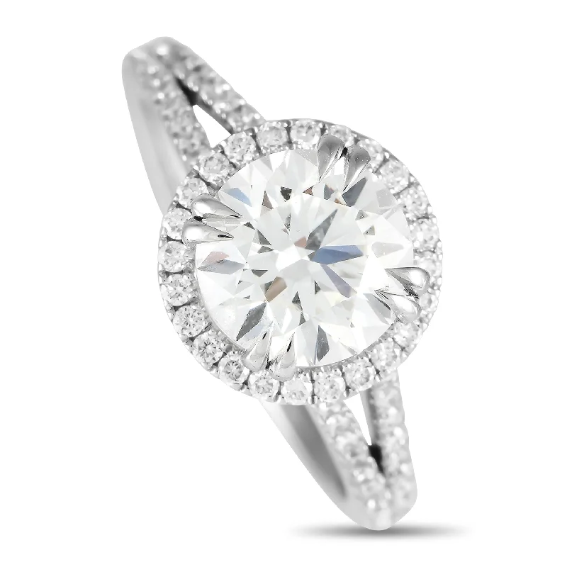 titanium engagement rings -LB Exclusive 14K White Gold 2.48ct Lab Grown Diamond Ring MF40-111224