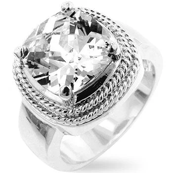 women classic solitaire rings -R07389R-C01