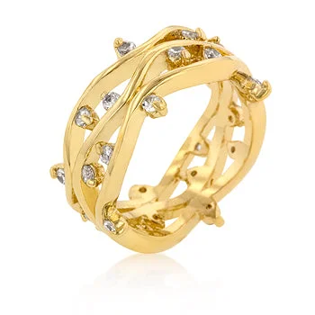 women halo rings -R07465G-C01