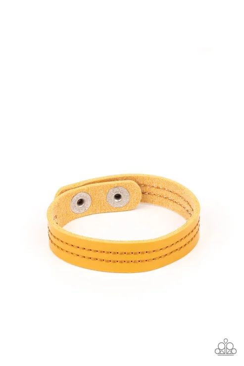 women double chain bracelets -Life Is WANDER-ful Yellow Urban Bracelet