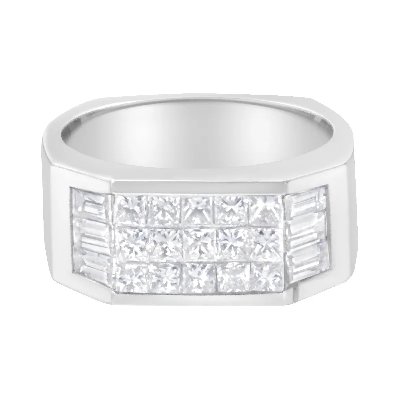 floral engagement rings -14KT White Gold Diamond Ring