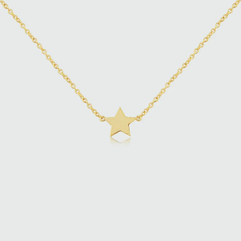 women infinity loop necklaces -Soho Yellow Gold Vermeil Star Necklace