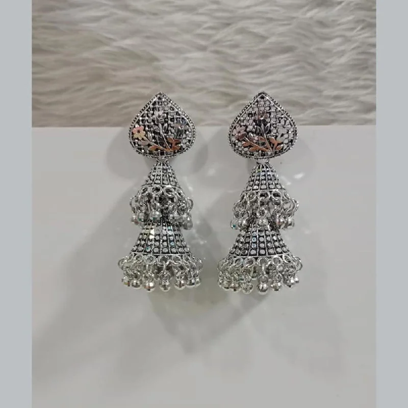 women modern earrings -Pooja Bangles Oxidised Plated Dangler Earrings