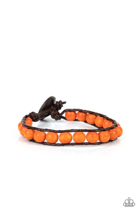 women thin bracelets -Epic Explorer Orange Bracelet