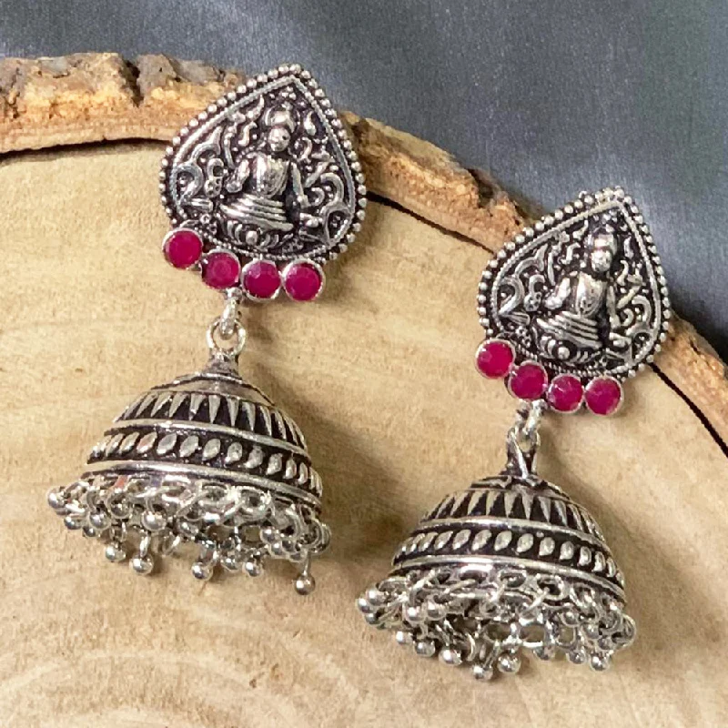 women gold earrings -Deep Enterprises Oxidised Plated Jhumki Earrings (Assorted Colors)