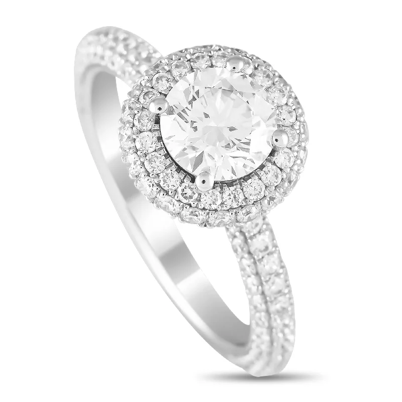 rustic engagement rings -LB Exclusive 14K White Gold 2.10ct Lab Grown Diamond Ring  MF42-111224