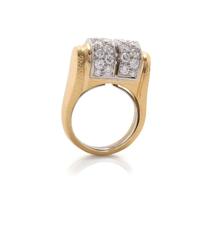 women art deco rings -Twin Arches Ring