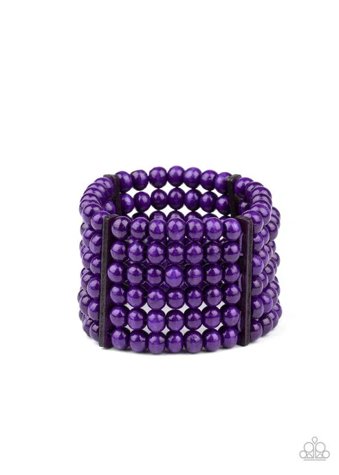 women cuff bracelet sets -Diving In Maldives Purple Bracelet