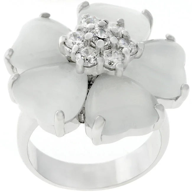 women silver rings -R07167R-C93