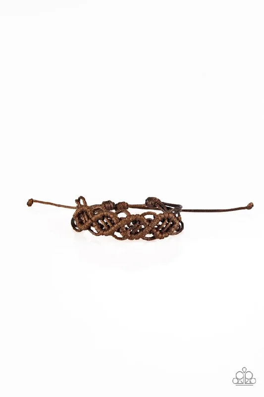 women luxury bangles -Boondocks and Bonfires Brown Urban Bracelet