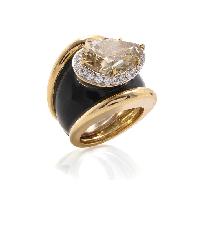 women gold-plated rings -Soho Ring