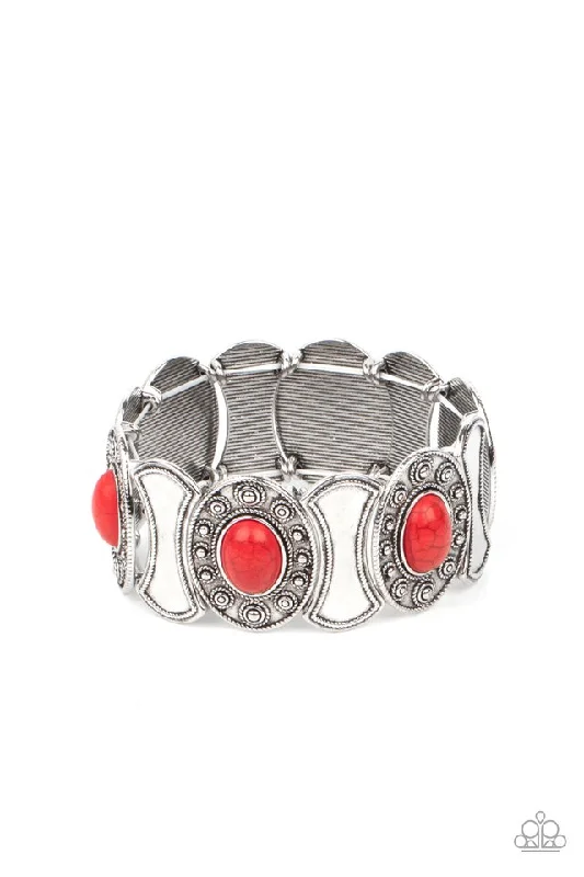 women stackable bangles -Desert Relic Red Bracelet