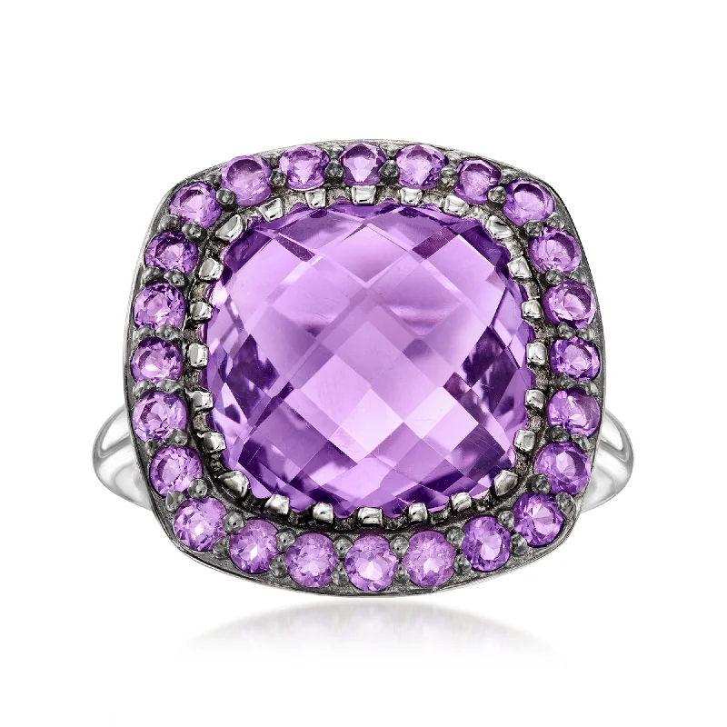 diamond engagement rings -Ross-Simons Amethyst Ring in Sterling Silver