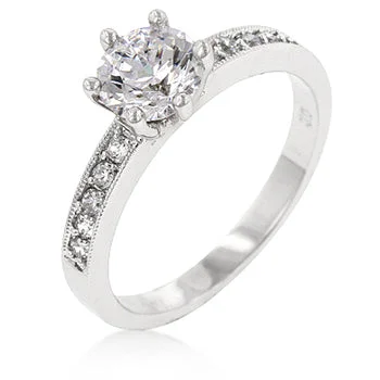 women platinum rings -R07492R-C01