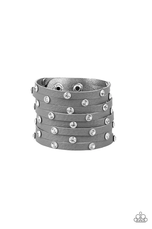 women statement bangles -Sass Squad Silver Bracelet