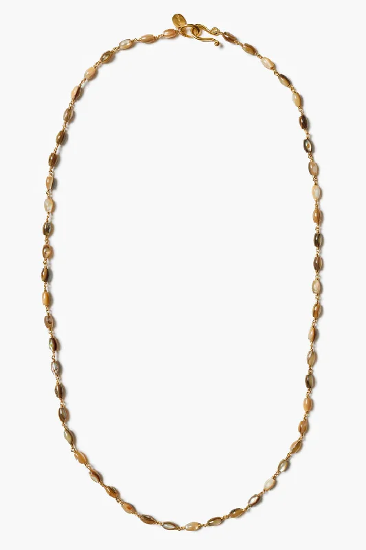 women pearl necklaces -Santa Fe Necklace Abalone