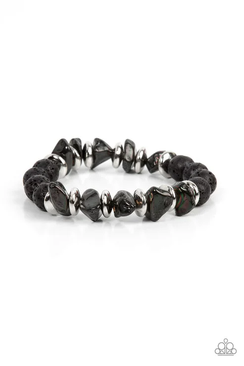 women vintage bracelets -Volcanic Vacay Silver Urban Bracelet