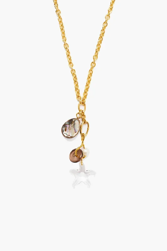 women infinity necklaces -Nova Necklace Abalone Mix