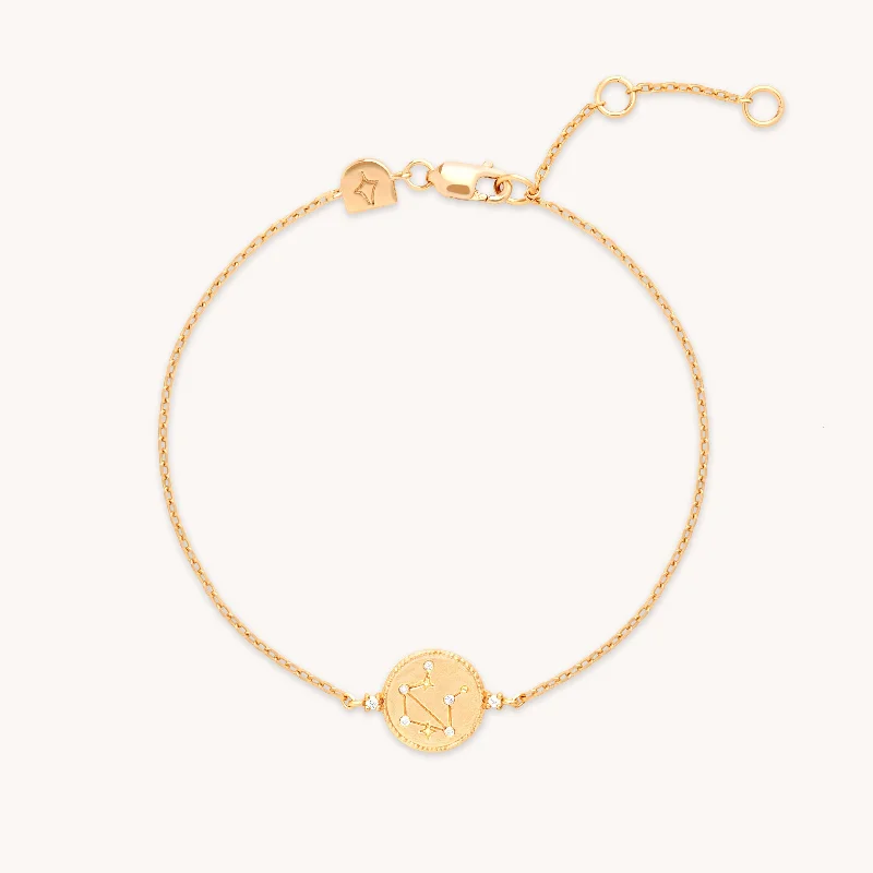 women bangles sets -Libra Zodiac Bracelet in Gold