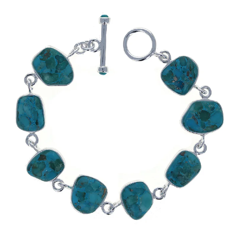 women twisted bracelets -Abstract Turquoise Bracelet