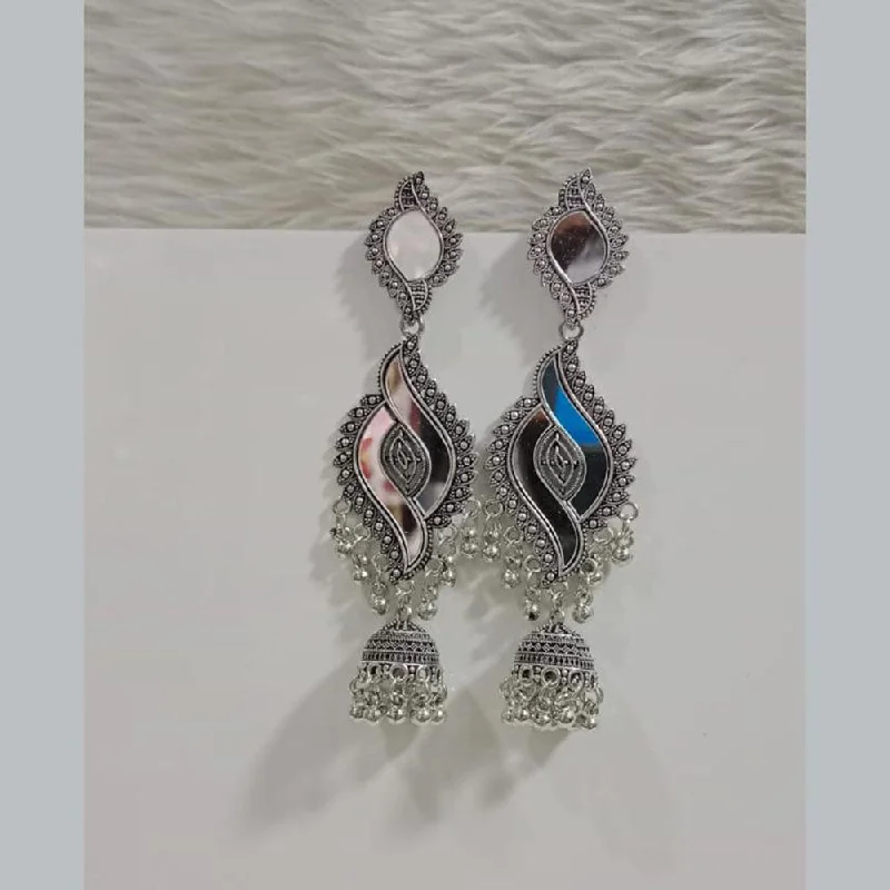 women chandelier earrings -Pooja Bangles Oxidised Plated Dangler Earrings