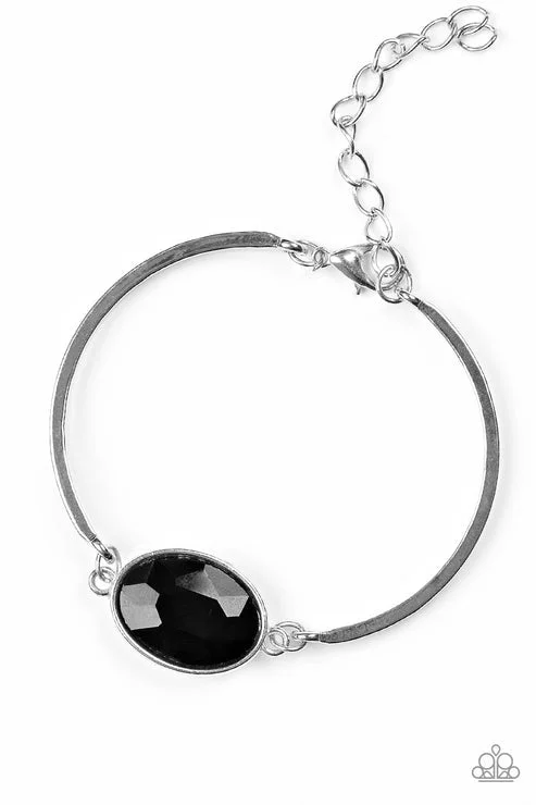 women large bangles -Definitely Dashing Black Bracelet