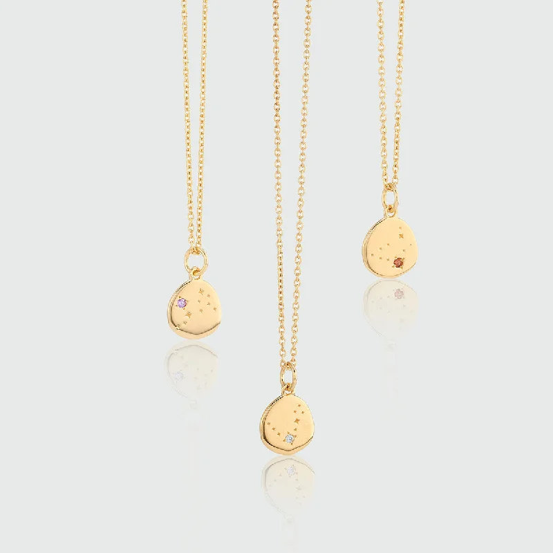 women friendship necklaces -Inari Zodiac Gold Vermeil Necklace